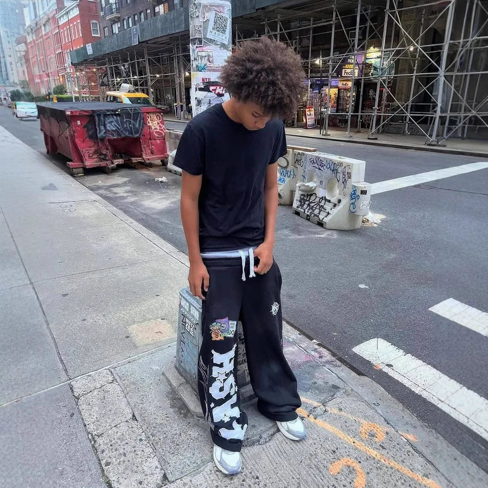 Kash Double stacked Unisex pants