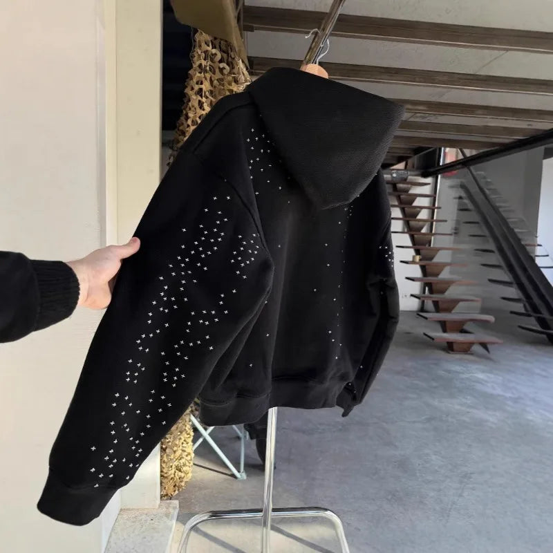 Star Diamond Hoodie Zip-Up Unisex