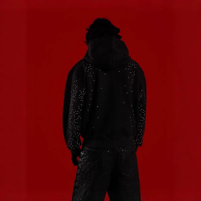 Star Diamond Hoodie Zip-Up Unisex